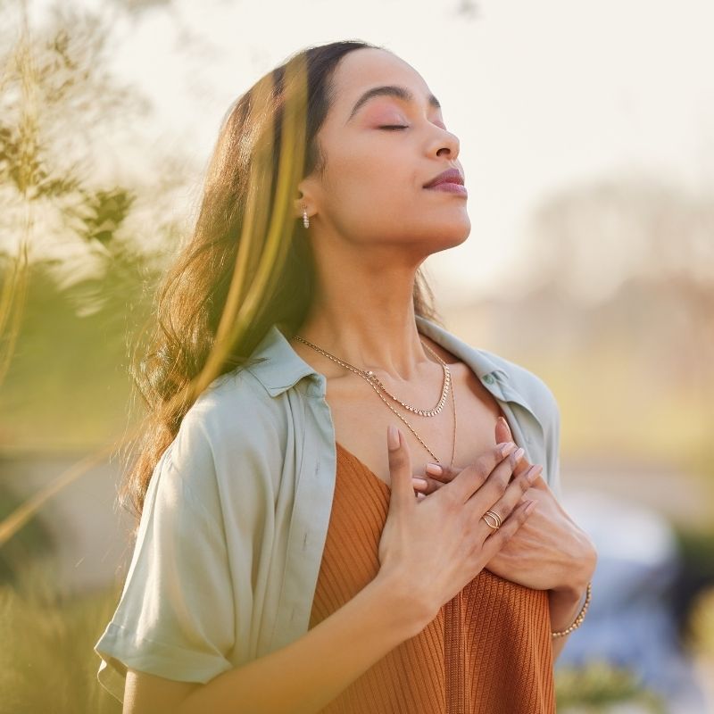 Im of a woman experiencing Depth Hypnosis in Brooklyn NY